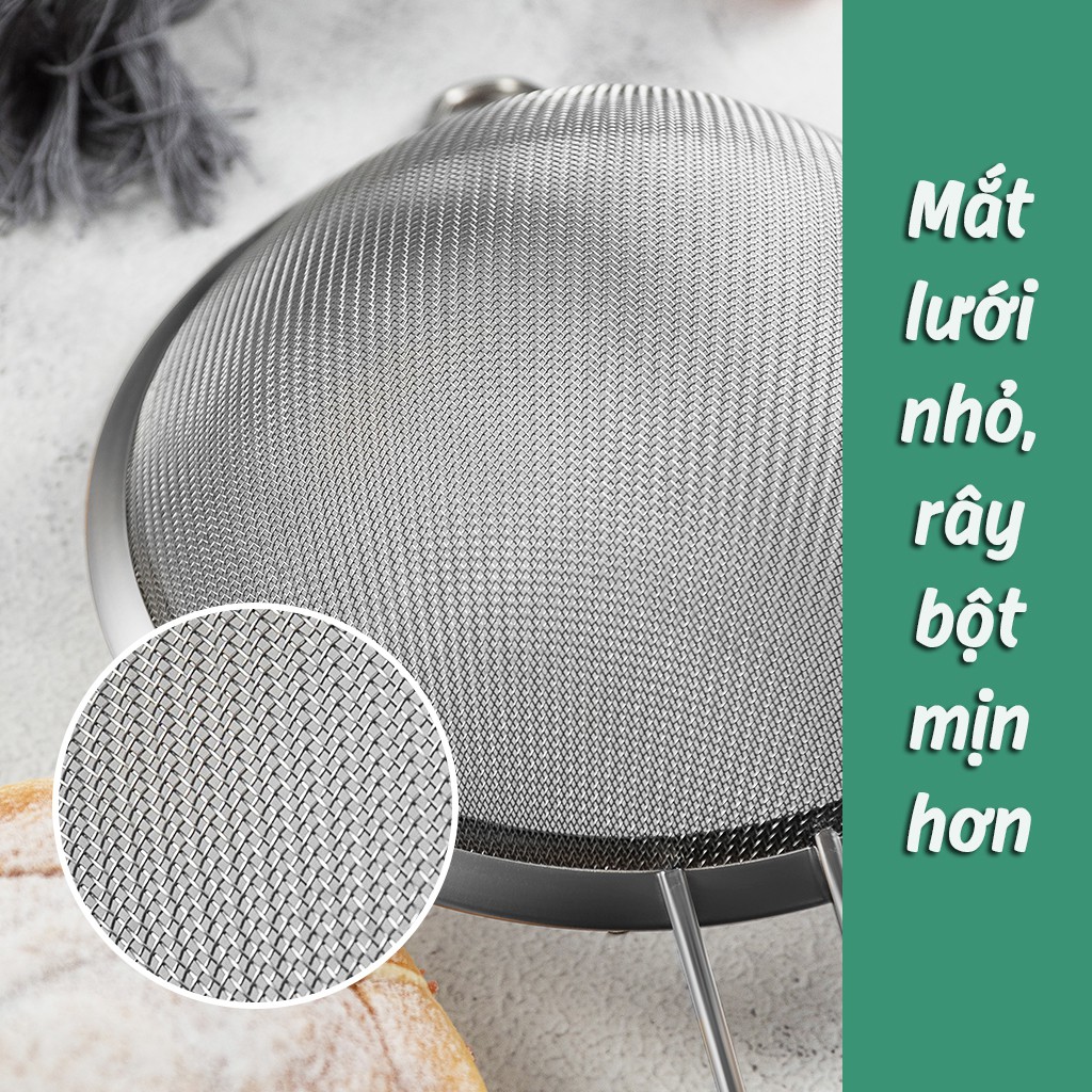 Rây lọc cháo, lọc bột inox có tay cầm | BigBuy360 - bigbuy360.vn