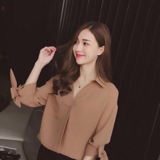 ÁO SƠ MI TAY NƠ ĐIỆU ĐÀ