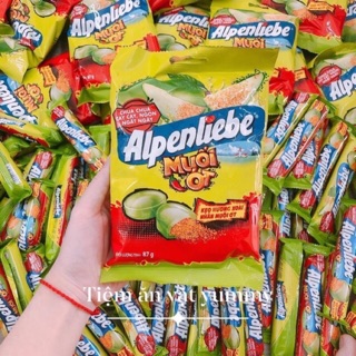 Kẹo Alpenliebe Hương Xoài Non Nhân Muối Ớt 1 gói co 30 viên