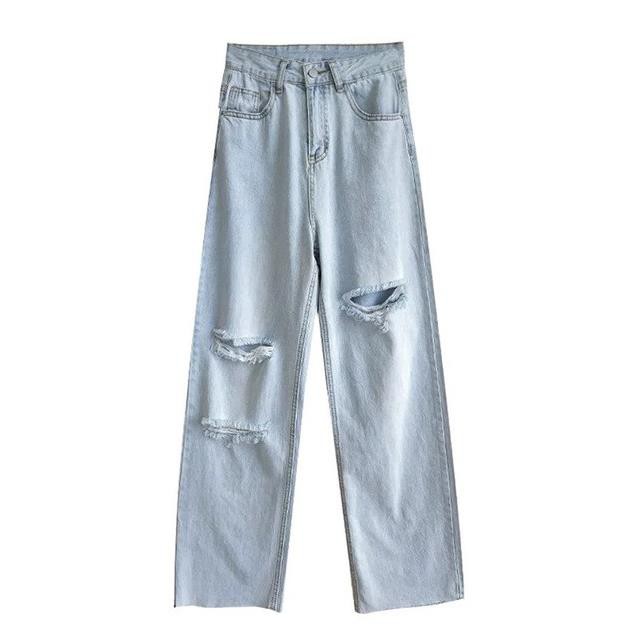 [Ảnh thật shop tự chụp] - Quần baggy jean rách ,form rộng ,quần bò rộng cá tính đẹp nhất thị trường