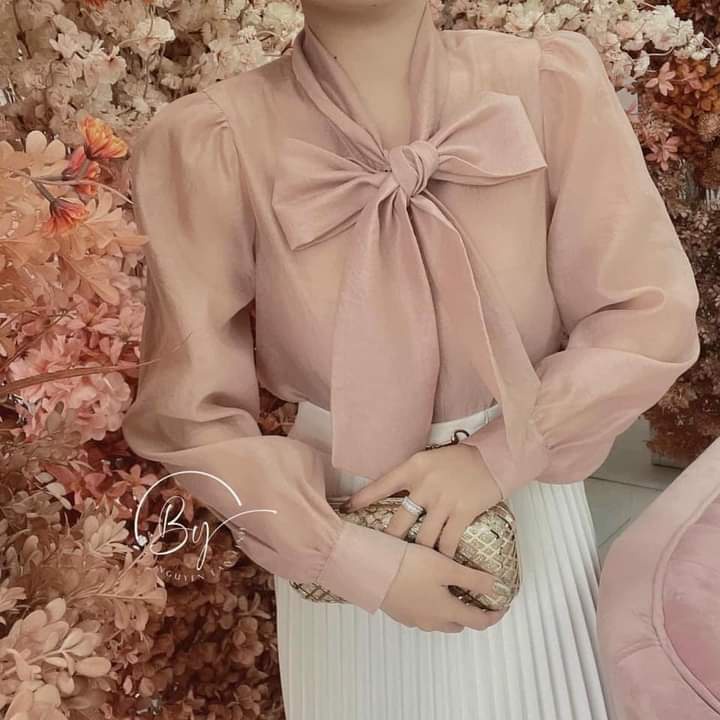 Áo sơ mi nữ thắt nơ hàn quốc THƠM PHẠM SHOP