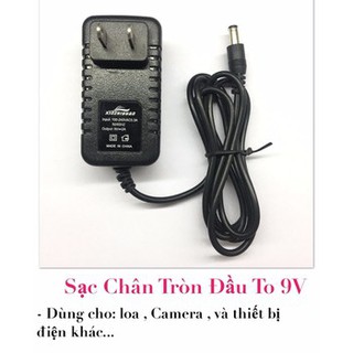 Sạc chân tròn đầu to 9V