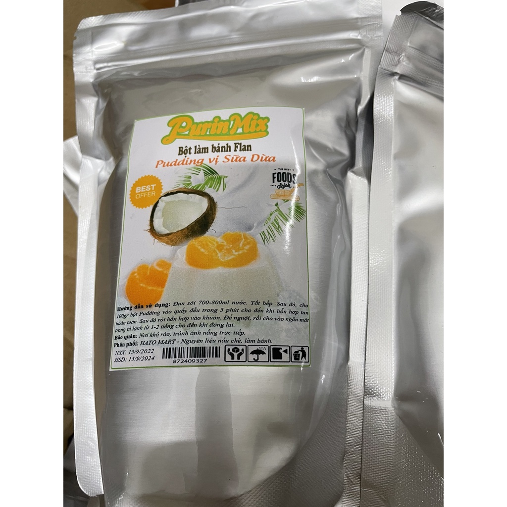 {Bán rẻ nhận 5 sao} 500gr Bột Pudding, Flan các vị siêu ngon, kèm công thức nấu.