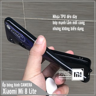 Ốp lưng Xiaomi Mi 8 Lite dẻo bóng hình Camera