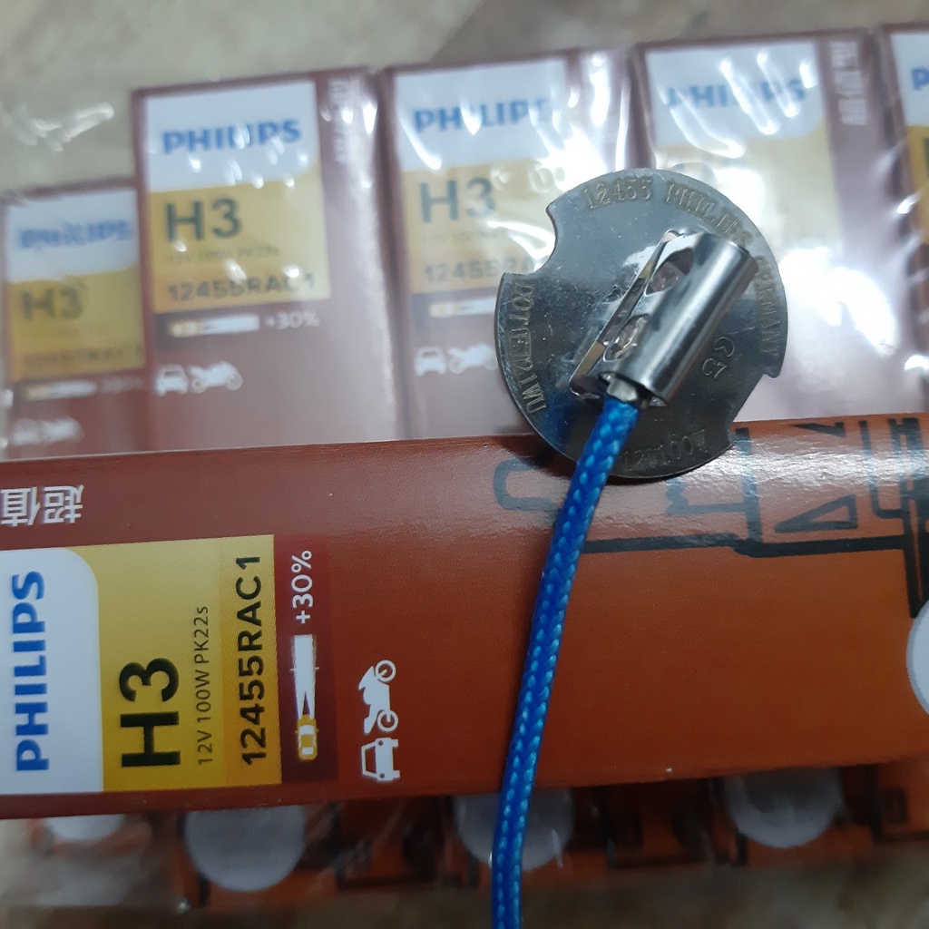Bóng đèn ô Tô Philips Premium Vision Chân H3 12455RAC1 12V 100W