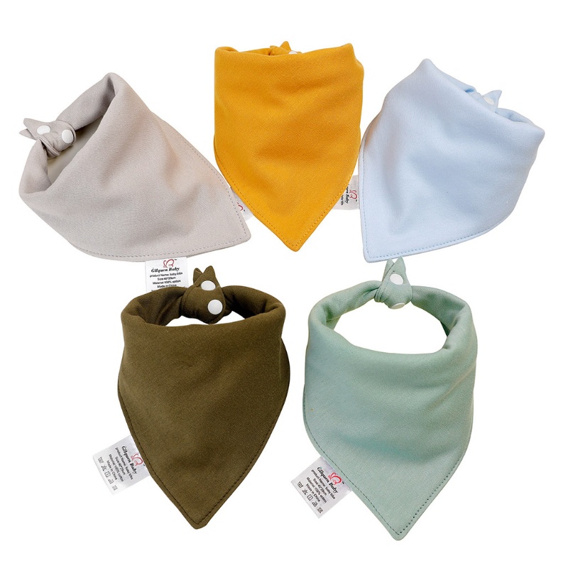 Khăn Yếm Vải Cotton Mềm Hình Tam Giác Dành Cho Bé Sơ Sinh