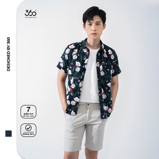 Áo sơ mi nam 360 BOUTIQUE ngắn tay họa tiết - SHNTK218-9