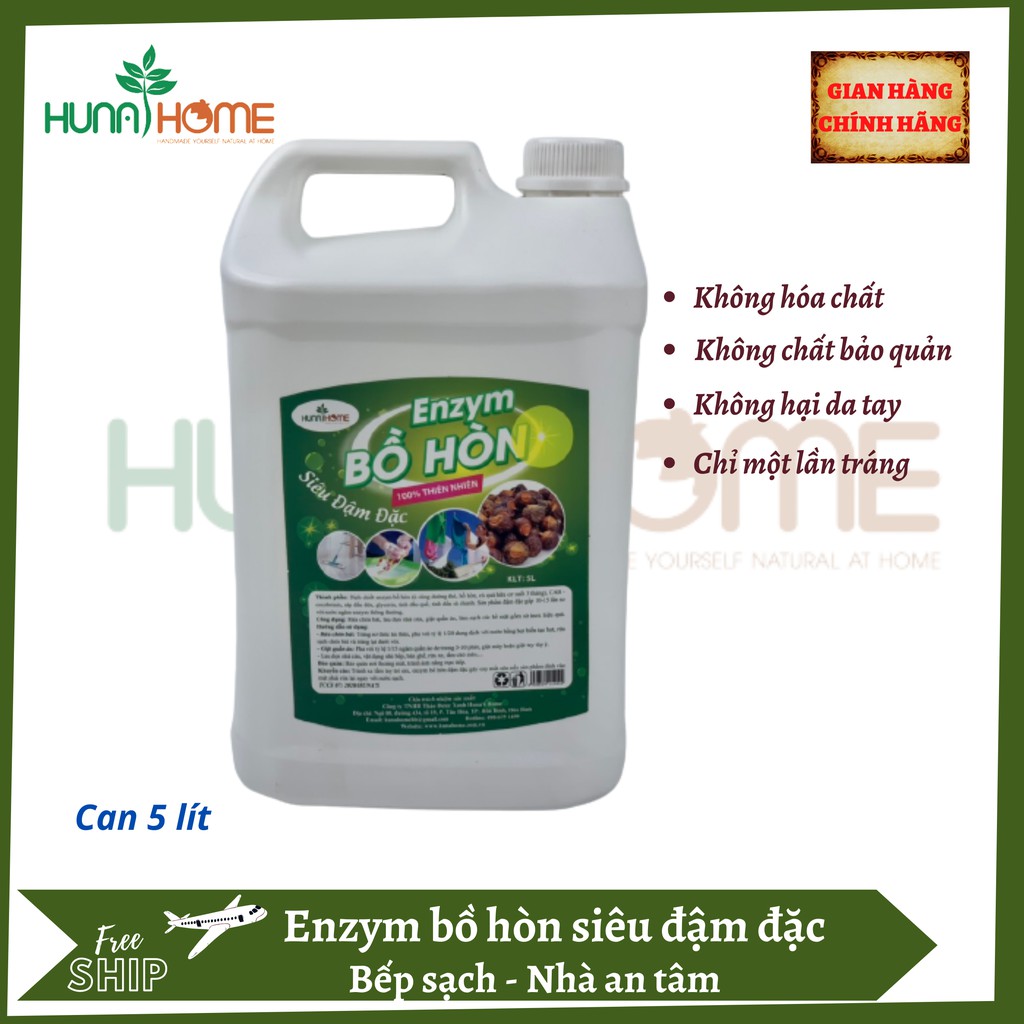 Nước tẩy rửa đa năng Enzym Bồ Hòn can dung tích 5l