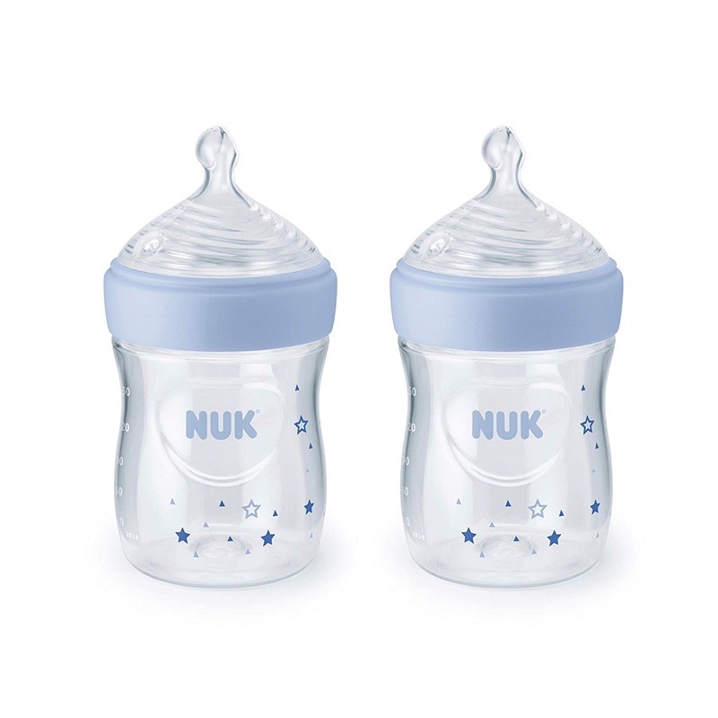 [Mã 267FMCGSALE giảm 8% đơn 500K] Bình sữa Nuk Simply Natural hoạ tiết (Mẫu mới nhất, núm ti mềm hơn) 150ml - 270ml