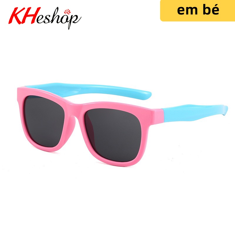 Trào Lưu Kính Trẻ Em chân gọng khác màu gập ghềnh, Chống UV400 tia cực tím bảo vệ đôi mắt bé yêu mã Y1571