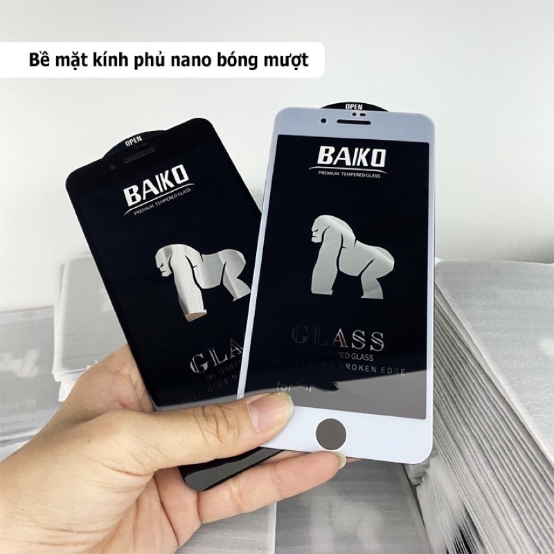 Kính cường lực iphone BAIKO siêu cứng full màn