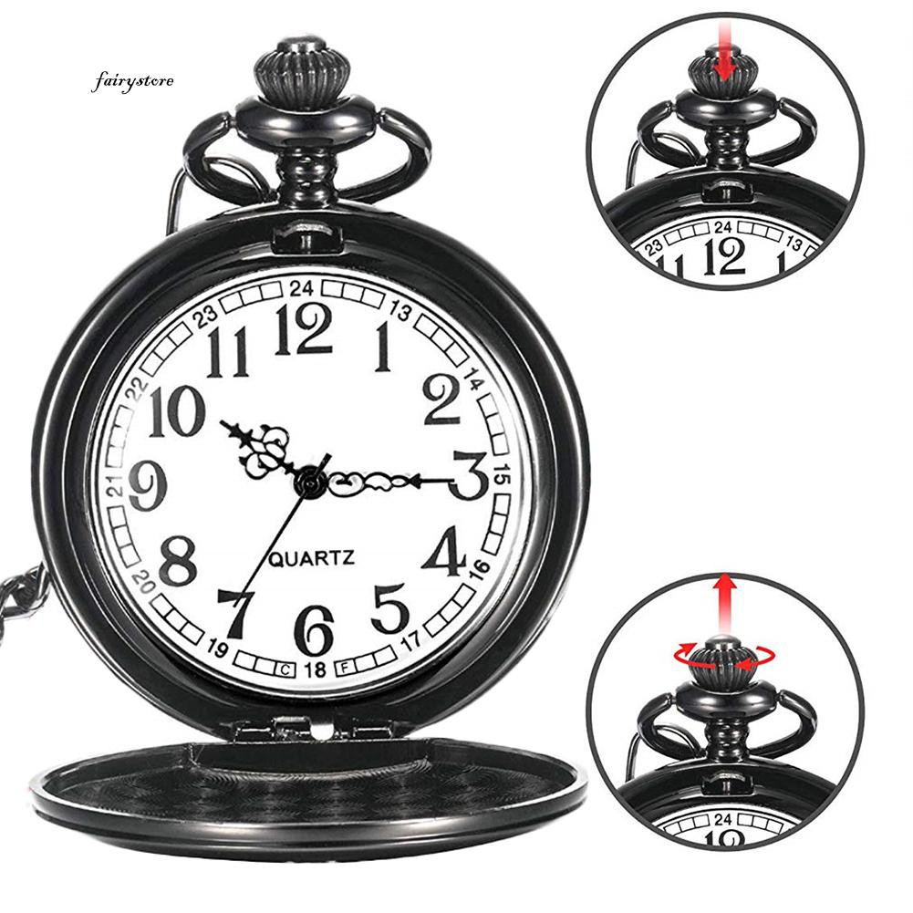 (hàng Mới Về) Đồng Hồ Đeo Tay Bỏ Túi Thiết Kế Sang Trọng Dành Cho Nam Và Nữ