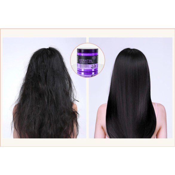 Kem ủ tóc KERATIN COLLAGEN LAVENDER BRAZIL NUT - Ủ hấp tóc cung cấp dưỡng chất KERATIN tự nhiên giúp phục hồi tóc