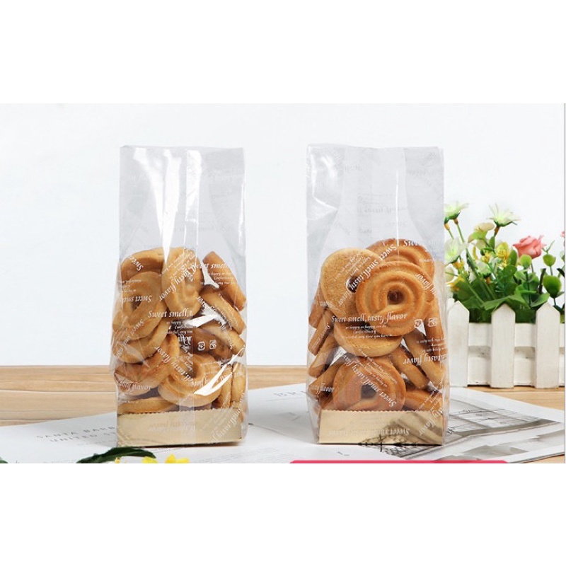 Túi đựng bánh đế màu vàng 10 cái