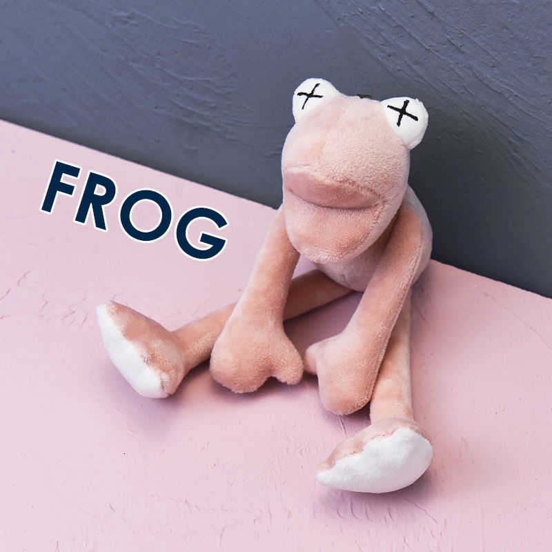 Korean version of fun plush cute frog keychain pendant accessories