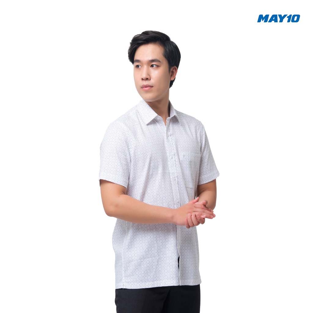 Áo sơ mi nam cộc tay dáng suông MAY 10 mã 010119069 màu AH139