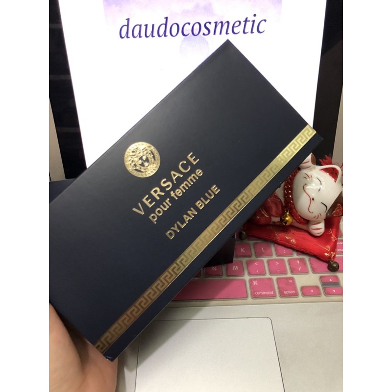 [ set mini ] Set Nước hoa Versace Dylan Blue Pour Femme EDP 5ml + Shower Gel 25ml + Lotion 25ml