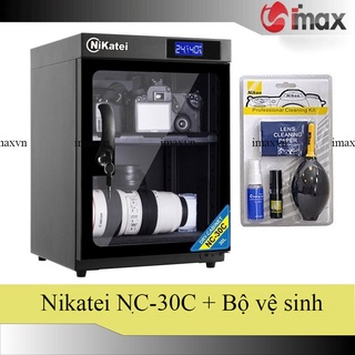 Tủ chống ẩm Nikatei NC-30C GOLD (30 lít) + Bộ vệ sinh máy ảnh 8 in 1
