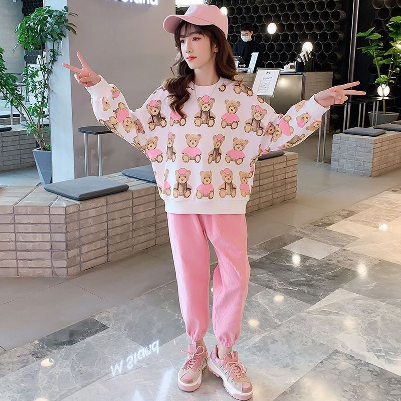 Mới Set Đồ Thể Thao Thiết Kế Cỡ Lớn Thời Trang 2022 Cá Tính Cho Bé Gái