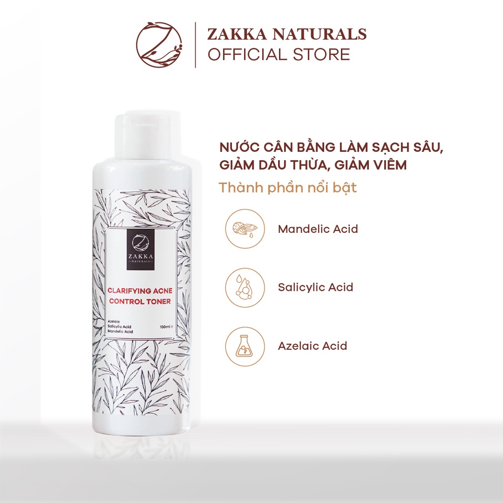 Combo Ngừa Mụn, Sáng Da Zakka Naturals 6