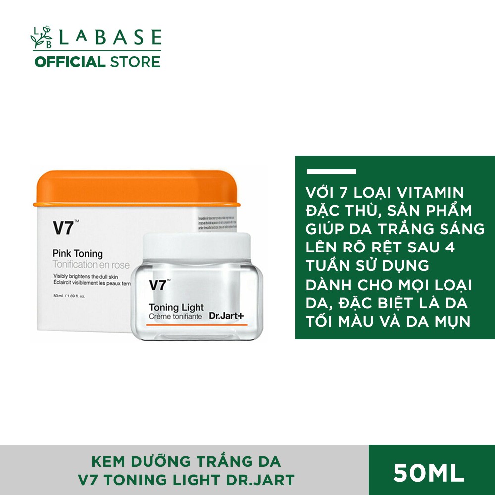 Kem dưỡng trắng da và giảm thâm nám Dr.Jart+ V7 Toning Light