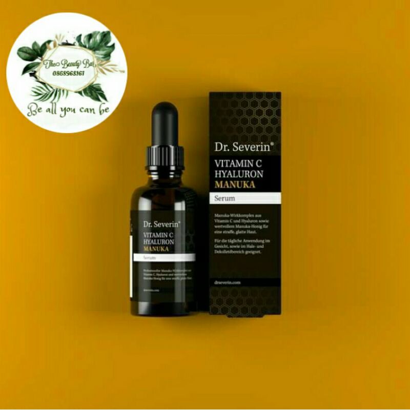 Tinh chất sáng da, mờ thâm Vitamin C Hyaluron Manuka Dr Severin 50ml nhập khẩu chính hãng Đức