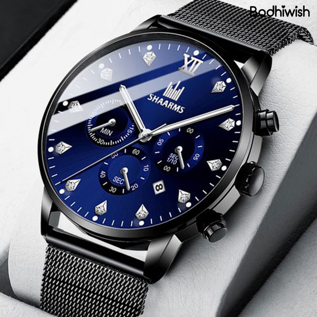 SHAARMS Đồng Hồ Đeo Tay Thời Trang Dành Cho Nam