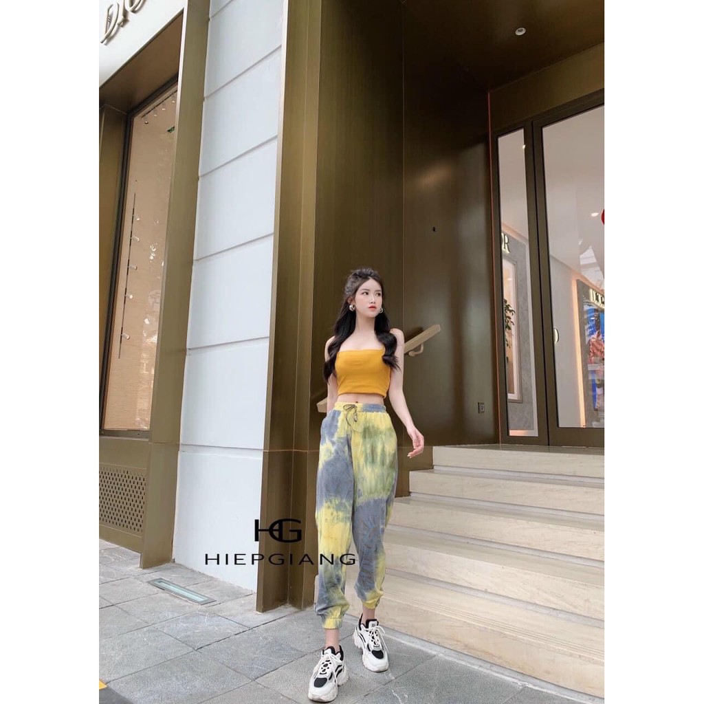 Sét Croptop 2 Dây Mix Quần Boom | BigBuy360 - bigbuy360.vn