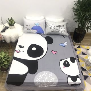 Bộ ga gối cotton 3D cho bé