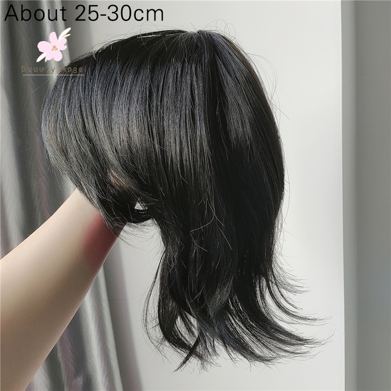 Bộ Tóc Giả Ngắn Bằng Sợi Mullet Thời Trang Dành Cho Nam Và Nữ