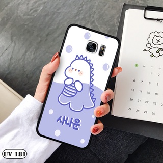 Ốp lưng Samsung Galaxy S7 Edge - Lưng nhám viền dẻo in 2D