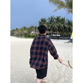 Áo sơ mi kẻ nam - Kẻ đỏ xanh - Redline Flannel - Debase