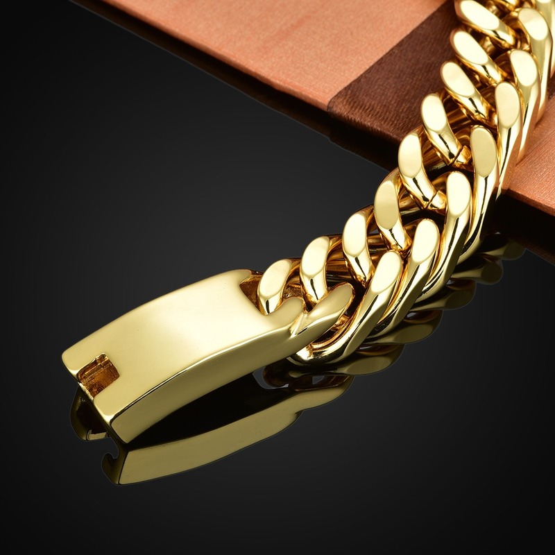 Vòng tay mạ vàng 18K cá tính sành điệu cho nam | BigBuy360 - bigbuy360.vn
