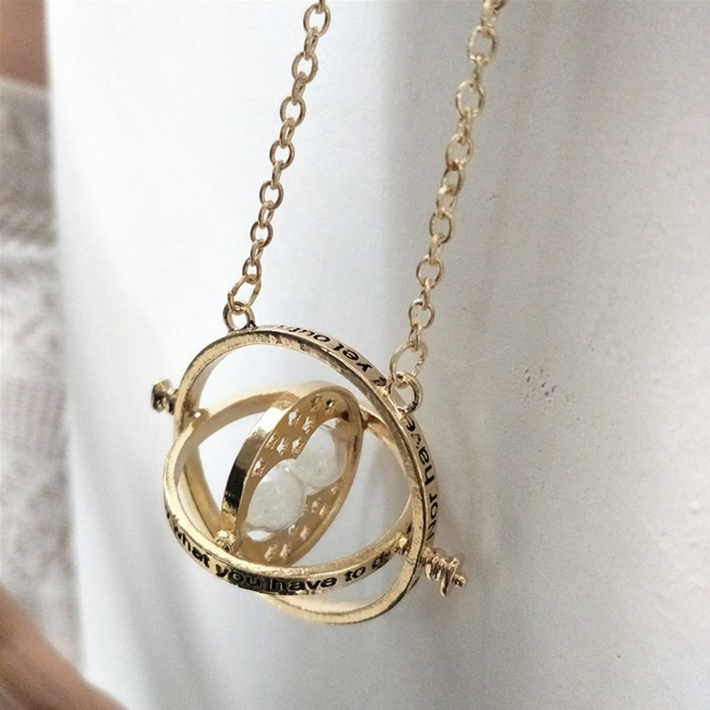 【LK】Harry Potter Hermione Granger Turner Pendant Necklace Hourglass Collar