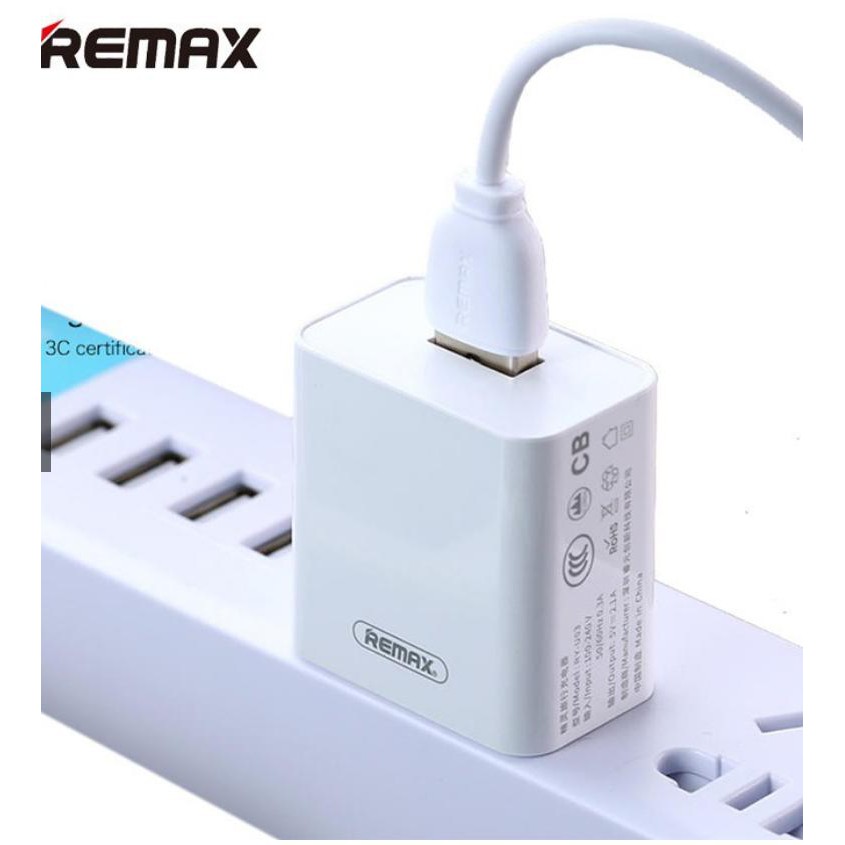 Củ Sạc 2.1A Cáp Sạc 1m Remax RPU110Hàng Chính Hãng