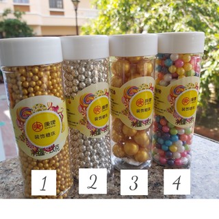 Kẹo bông đường trang trí bánh kem, trọng lượng 130gr/hũ