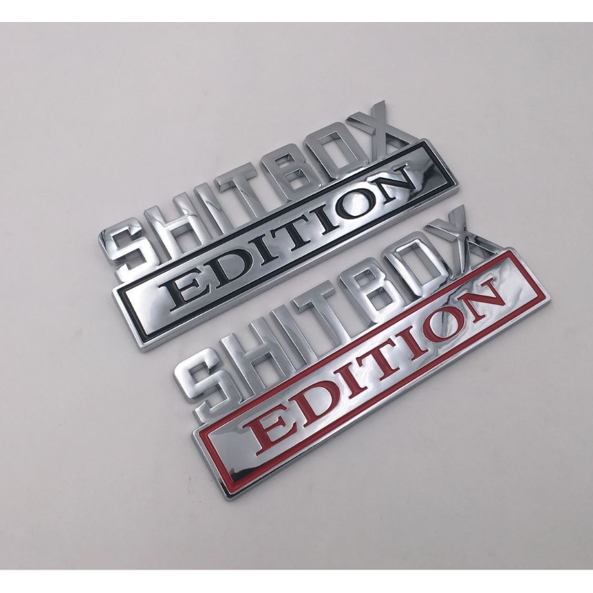 Logo 3D chữ nổi SHITBOX EDITION