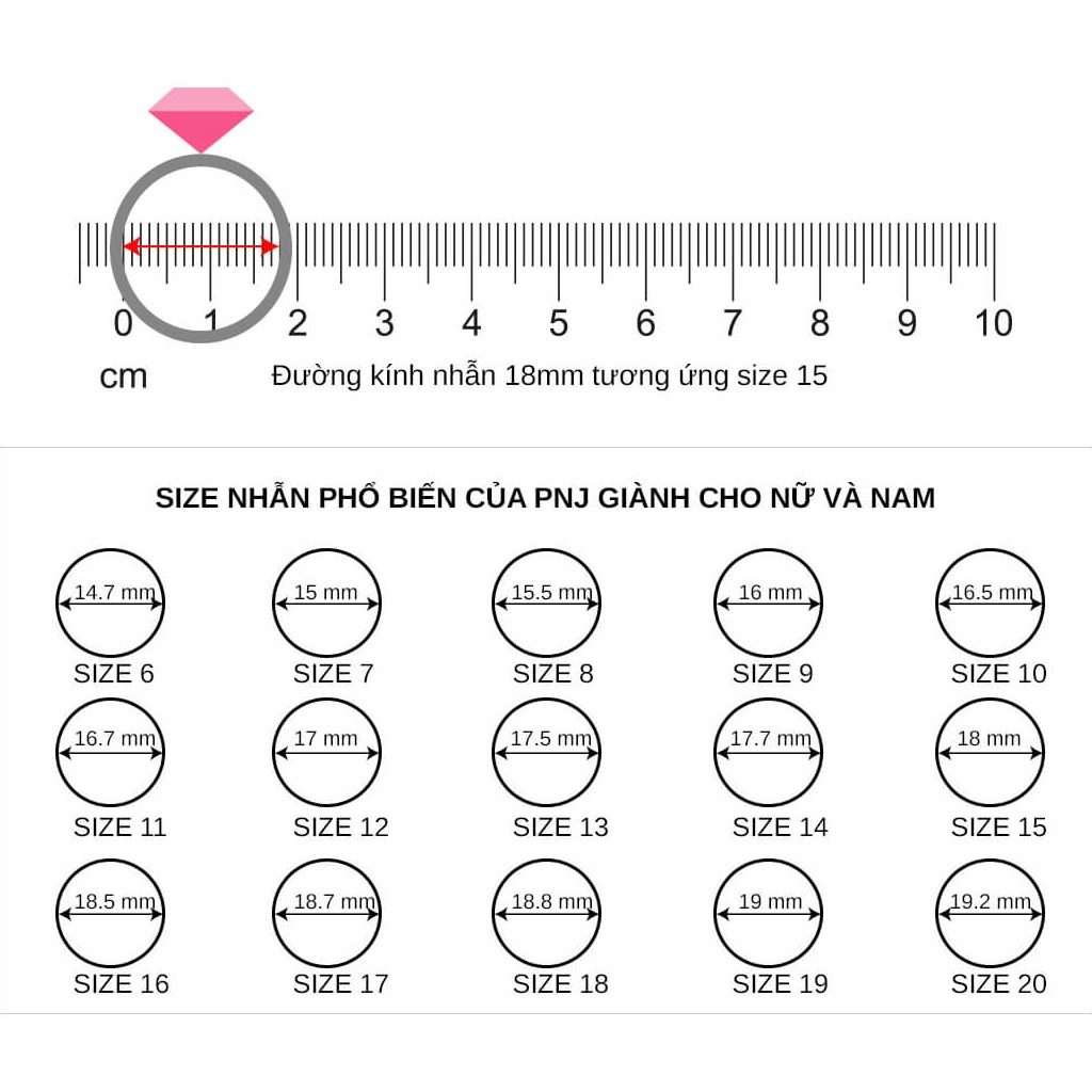 Nhẫn Bạc đính đá CZ PNJSilver XMXMK000167