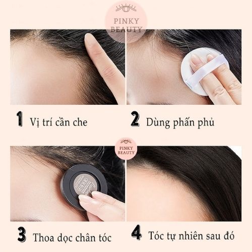 Phấn Che Phủ Khuyết Điểm Chân Tóc MAYCREATE Pinky Beauty Che Hói, Lâu Trôi, Chống Nước Và Mồ Hôi
