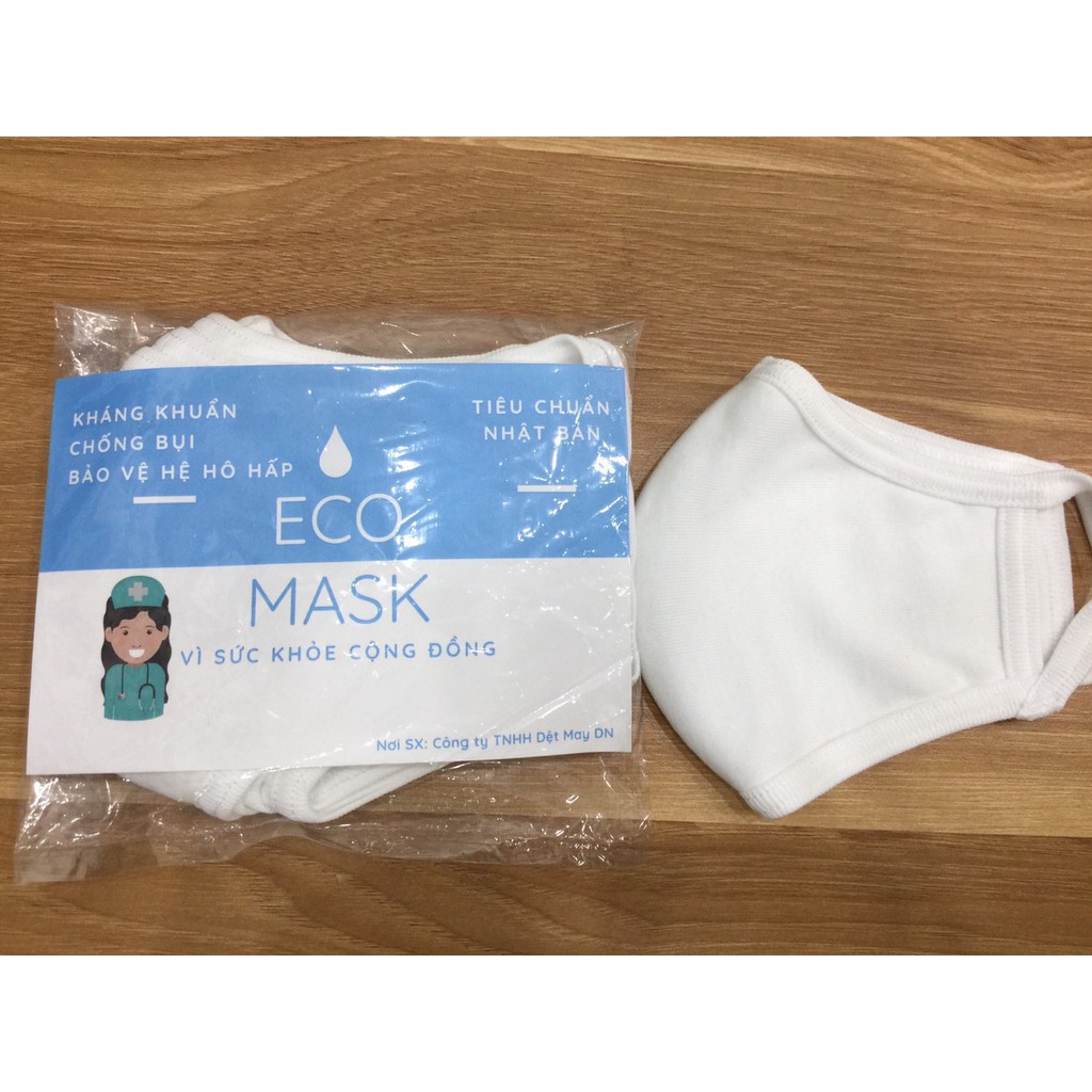 Combo 10 Khẩu trang vải kháng khuẩn Eco Mask xuất khẩu Nhật