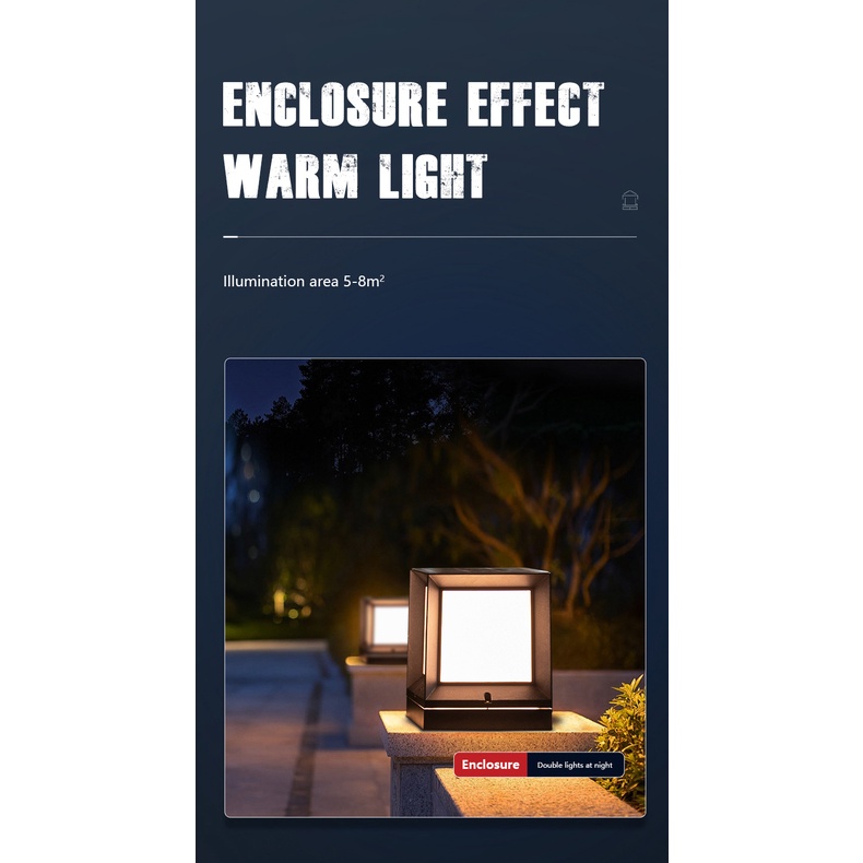 Đèn Led Năng Lượng Mặt Trời Chống Thấm Nước Dùng Trang Trí Sân Vườn DC