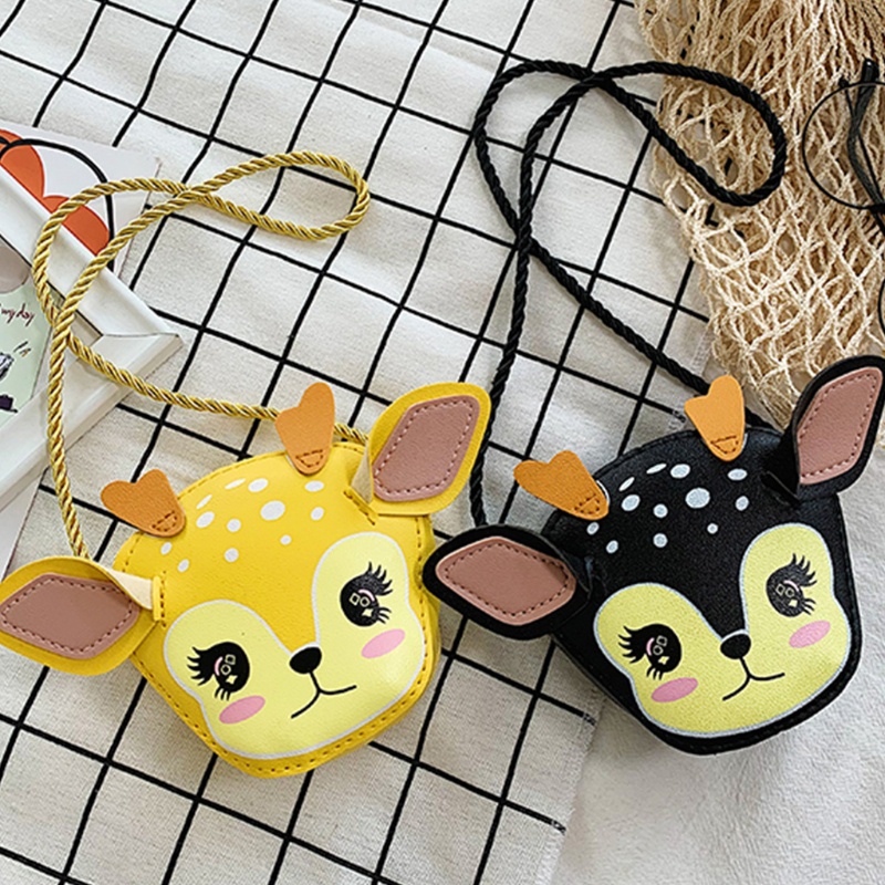 Túi Da Pu Đeo Chéo Mini In Họa Tiết Động Vật Dành Cho Bé