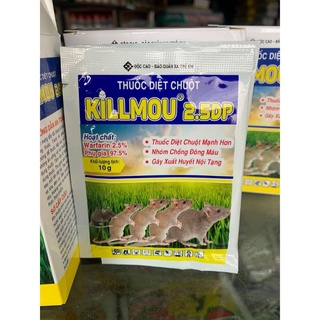Thuốc diệt chuột Killmou ( dạng bột ) thế hệ mới 2.5DP (Gói 10g