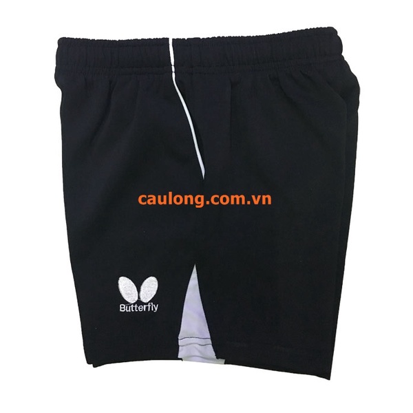 Quần Short Cầu Lông Nam Nữ Butterfly CD-2016 Đen Trắng