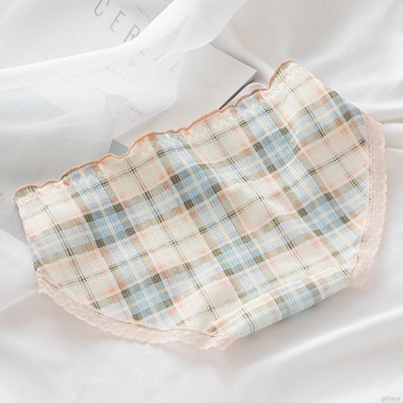 Quần lót cotton lưng vừa họa tiết trái cây phong cách Hàn Quốc dành cho nữ