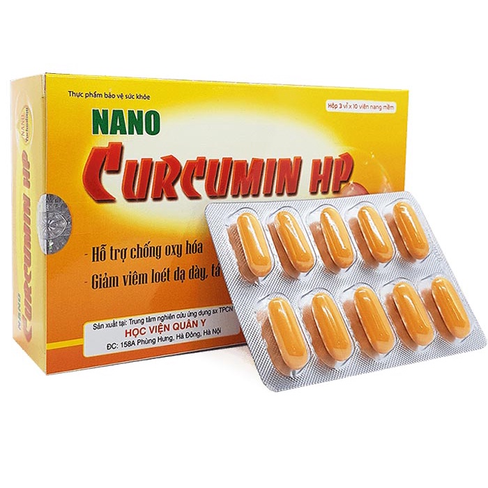 Nano Curcumin HP - Hỗ trợ điều trị bệnh đau dạ dày - Học Viện Quân Y Sản Xuất