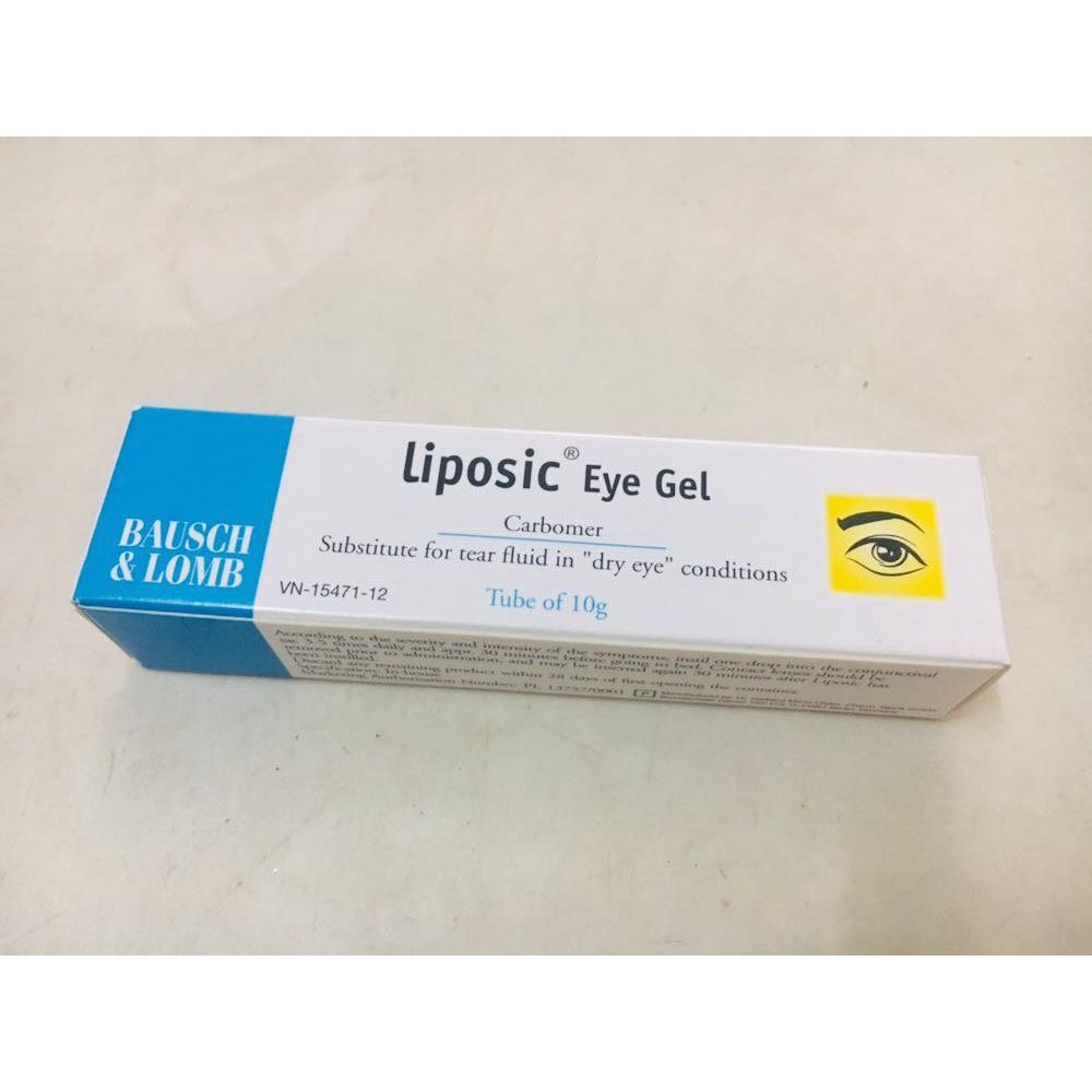 Nhỏ mắt Liposic Eye Gel 10g