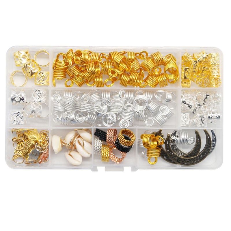 Set 117 Phụ Kiện Tết Tóc Tự Làm Tiện Dụng