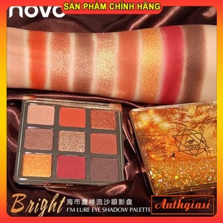 Bảng mắt 9 màu Novo Bright eye shadow vỏ vàng