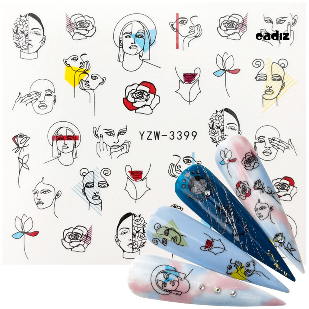 [Hàng mới về] Miếng Dán Trang Trí Móng Tay Nghệ Thuật Độc Đáo